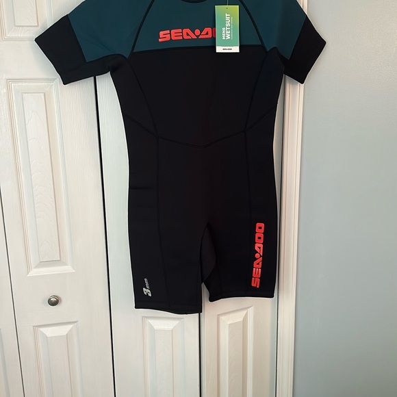 Sea-Doo Black and Teal Wetsuit